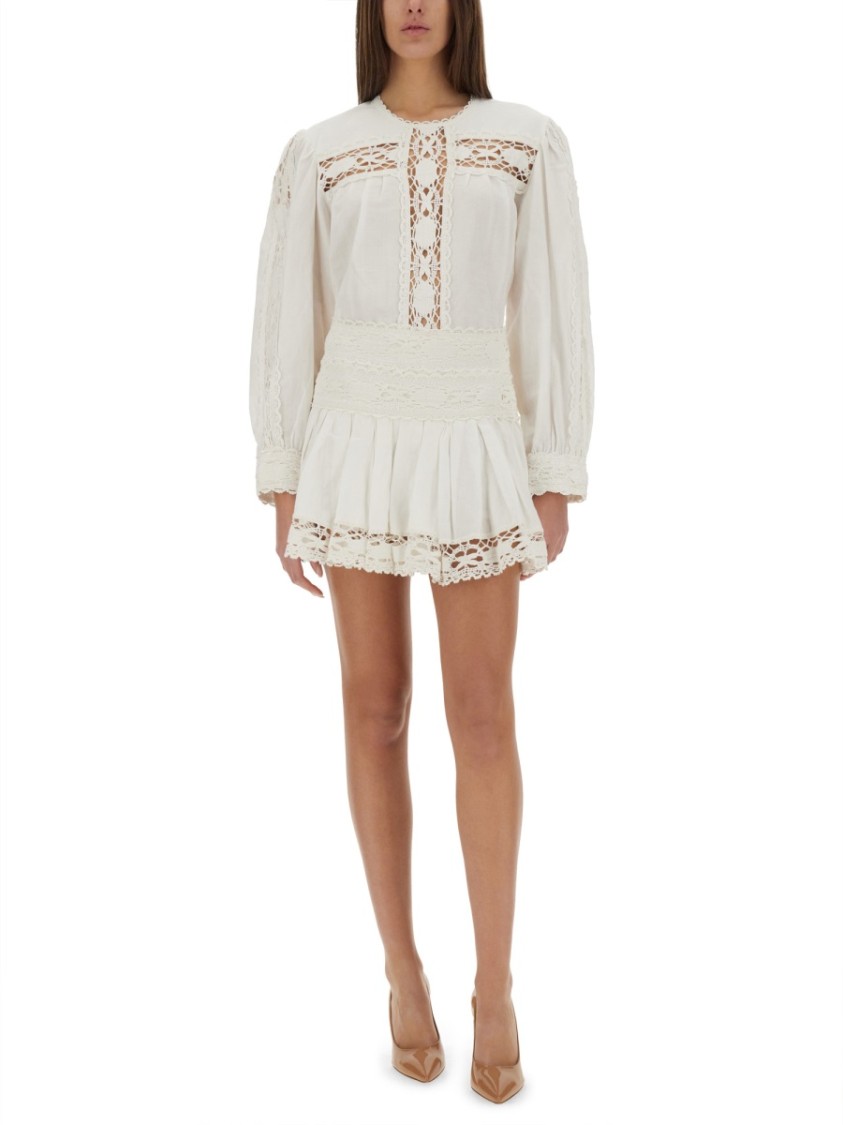 Shop Isabel Marant Étoile "valmira" Top In White
