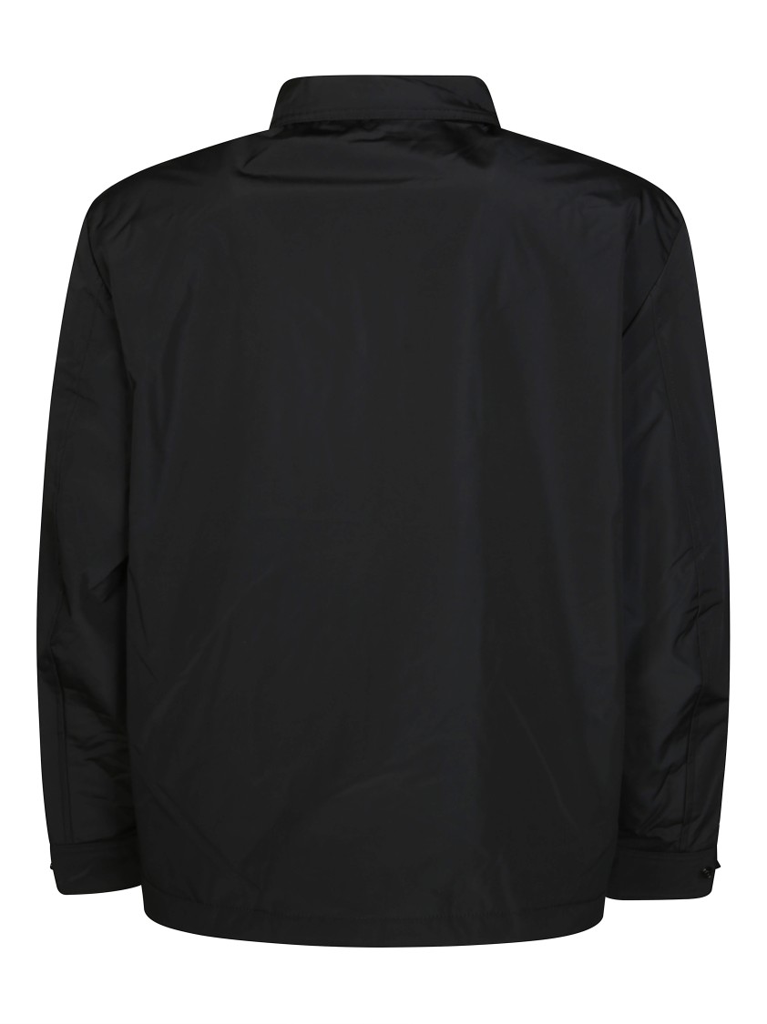 Diesel Modern Black Jacket With Intricate Graphic Detailing In Black