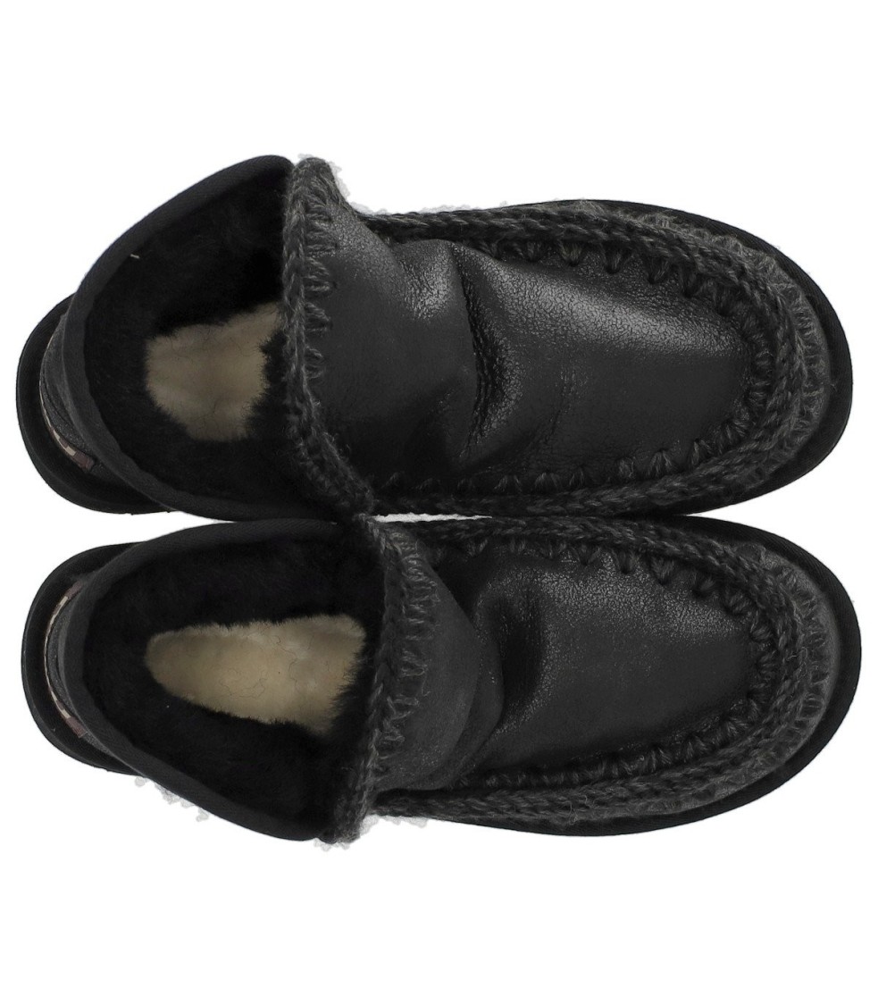 Shop Mou Mini Eskimo Platform Black Boot