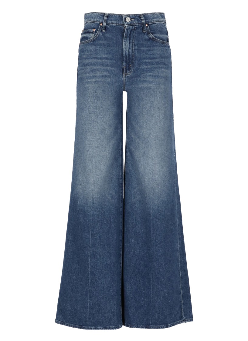 Mother Petites The Lil Tomcat Roller Sneak High Rise Jeans In Sixth Sense