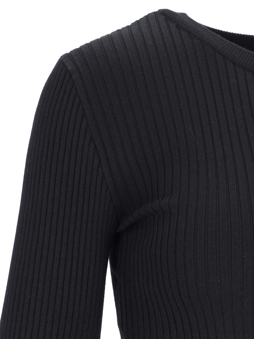Shop Courrèges Ribbed Sweater – Black