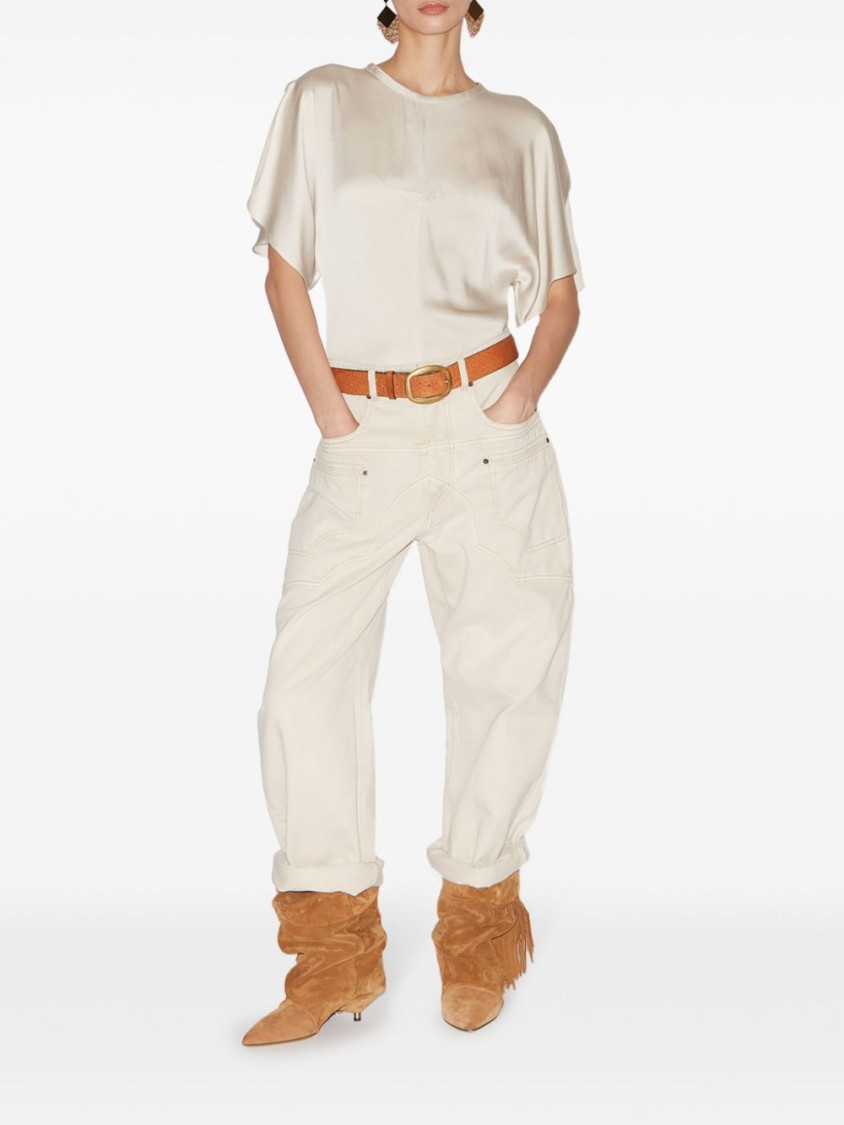 Isabel Marant Karlita Blouse In Neutrals