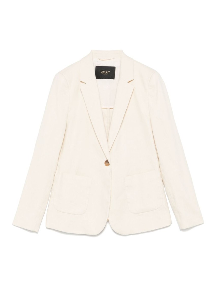 SEVENTY SERGIO TEGON SEVENTY SERGIO TEGON LINEN BLEND SEVENTY BLAZER WITH SILHOUETTE