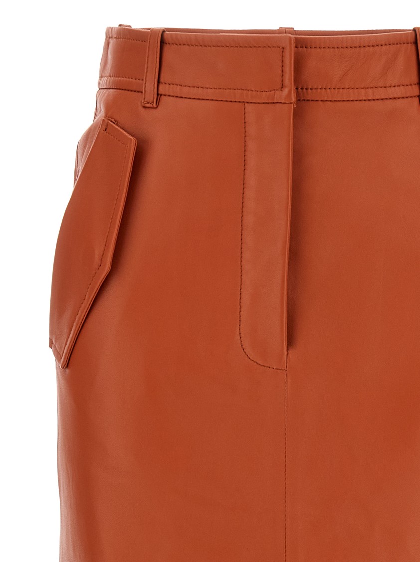 Zimmermann Illustration Midi Skirt In Brown