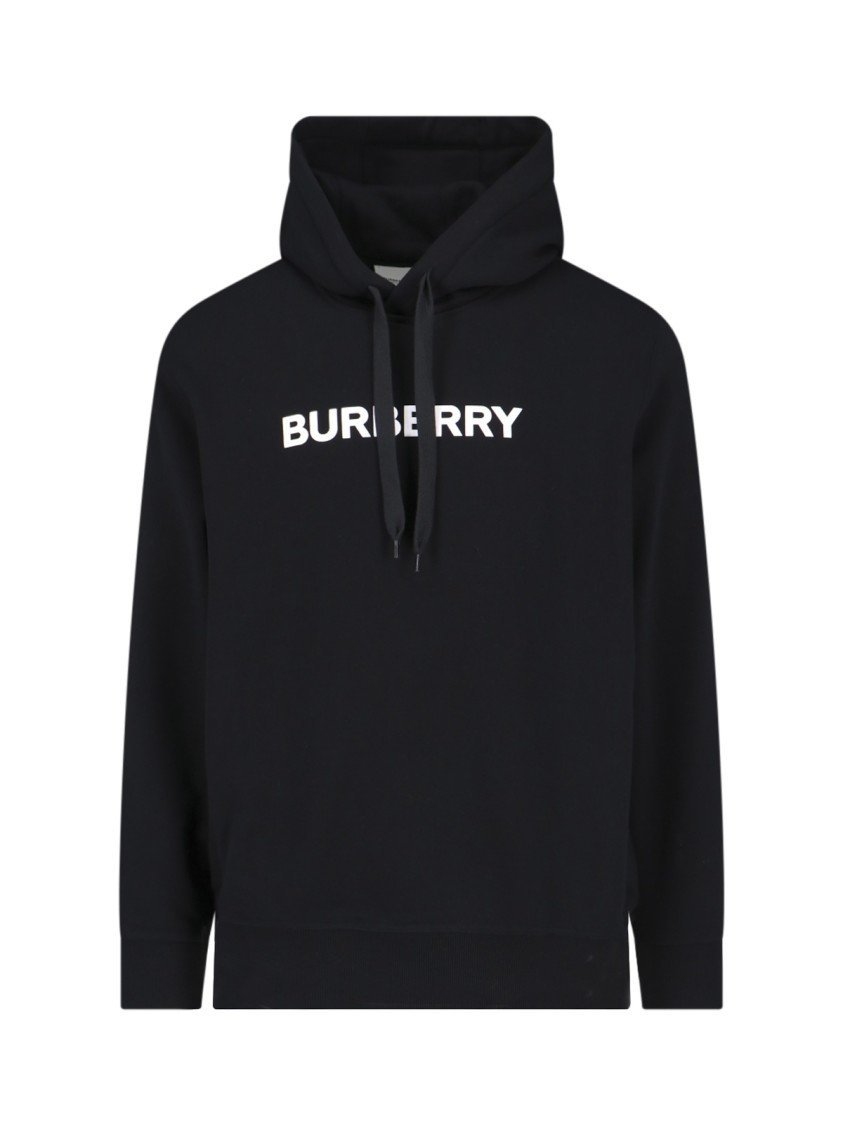Shop Burberry Logo Hoodie – Black