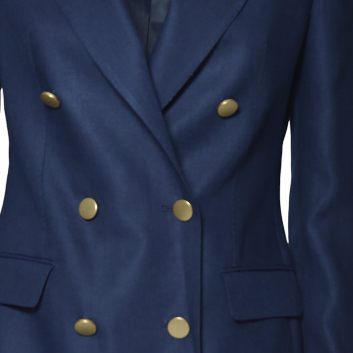 TAGLIATORE TAGLIATORE J-PARIGI DOUBLE BREASTED JACKET IN BLUE LINEN TWILL