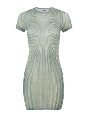 ワンピース JeanPaul GAULTIER DRAPED DRESS WITH PIERCINGS Jean Paul Gaultier Draped Dress With Piercings | ShopSimon