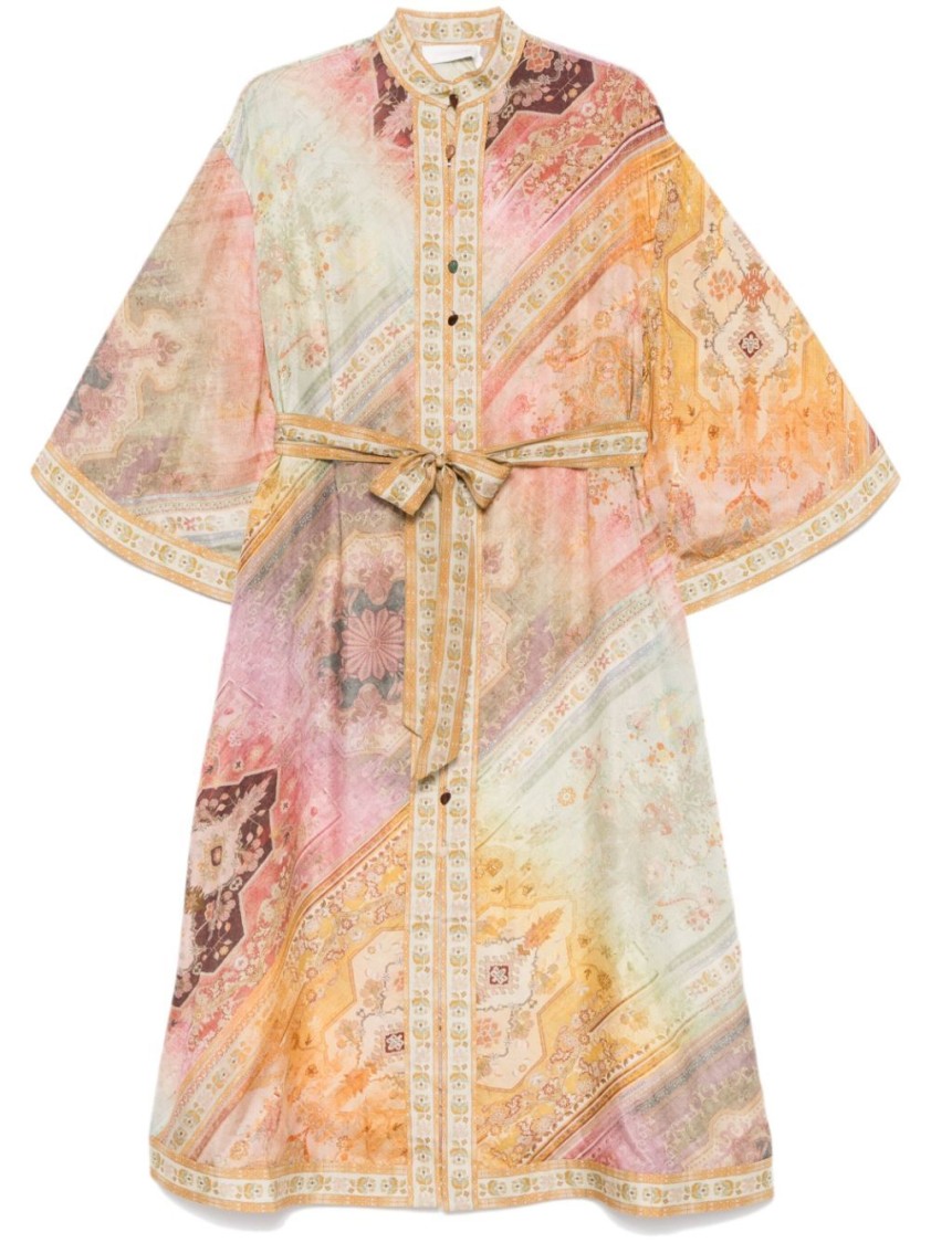 Zimmermann `tallow` Midi Shirt Dress