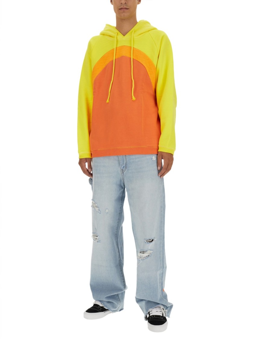 ERL｜HOODIES/SWEATS (Rainbow Hoodie Knit - Orange (ERL07 Rainbow Knit Hoodie in Orange – SVRN