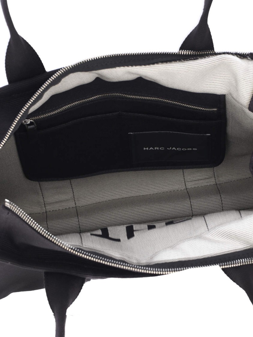 Marc Jacobs Black Canvas The Tote Shopping Bag