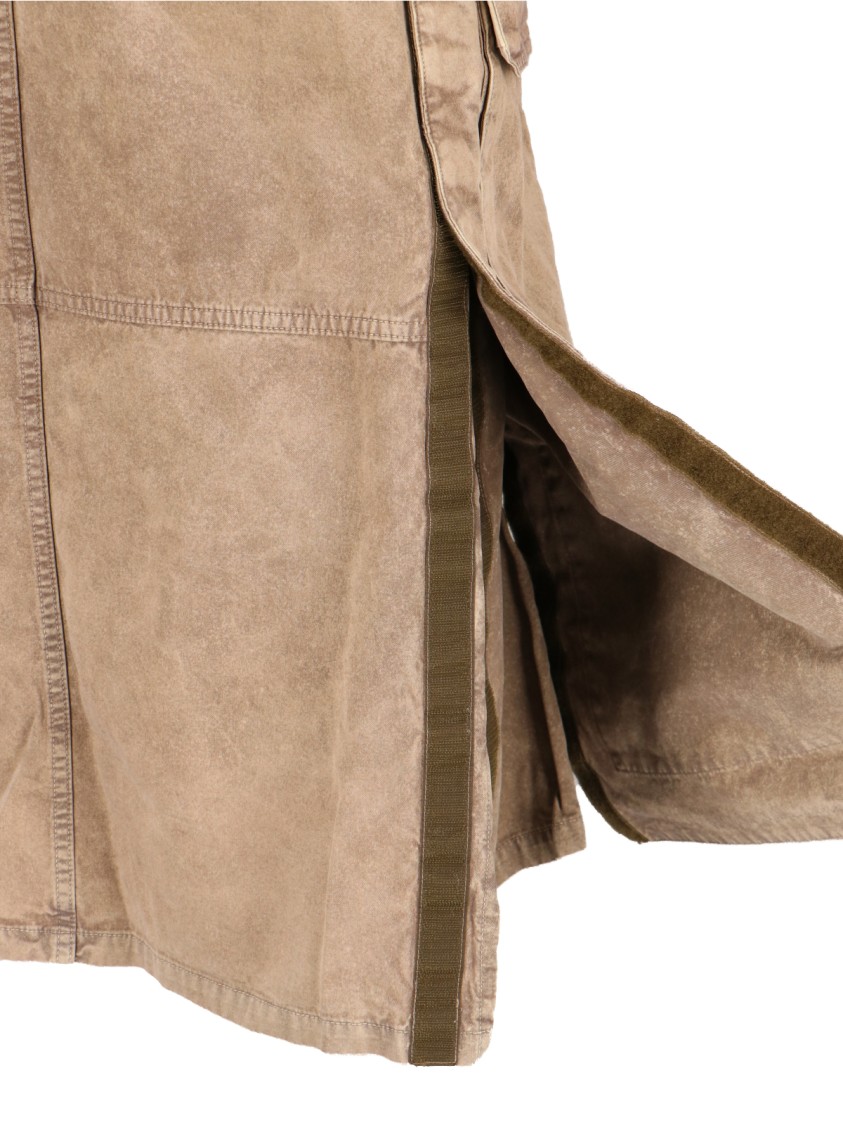 Y/project Maxi Cargo Skirt In Brown Cotton In Pink