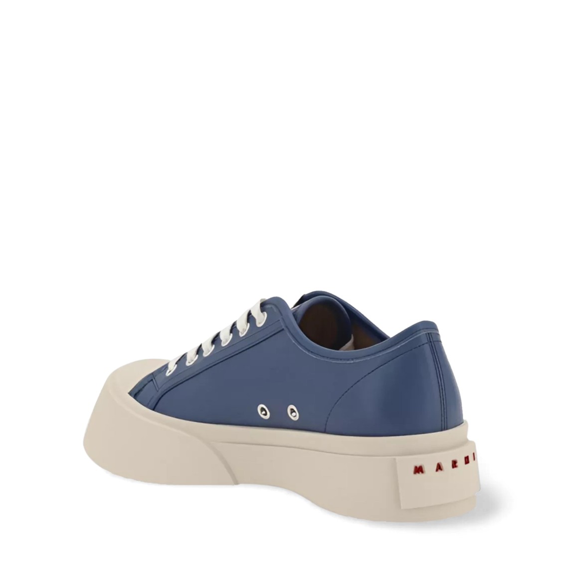Shop Marni Calf Hair And Leather Sneakers With Chunky Sole
