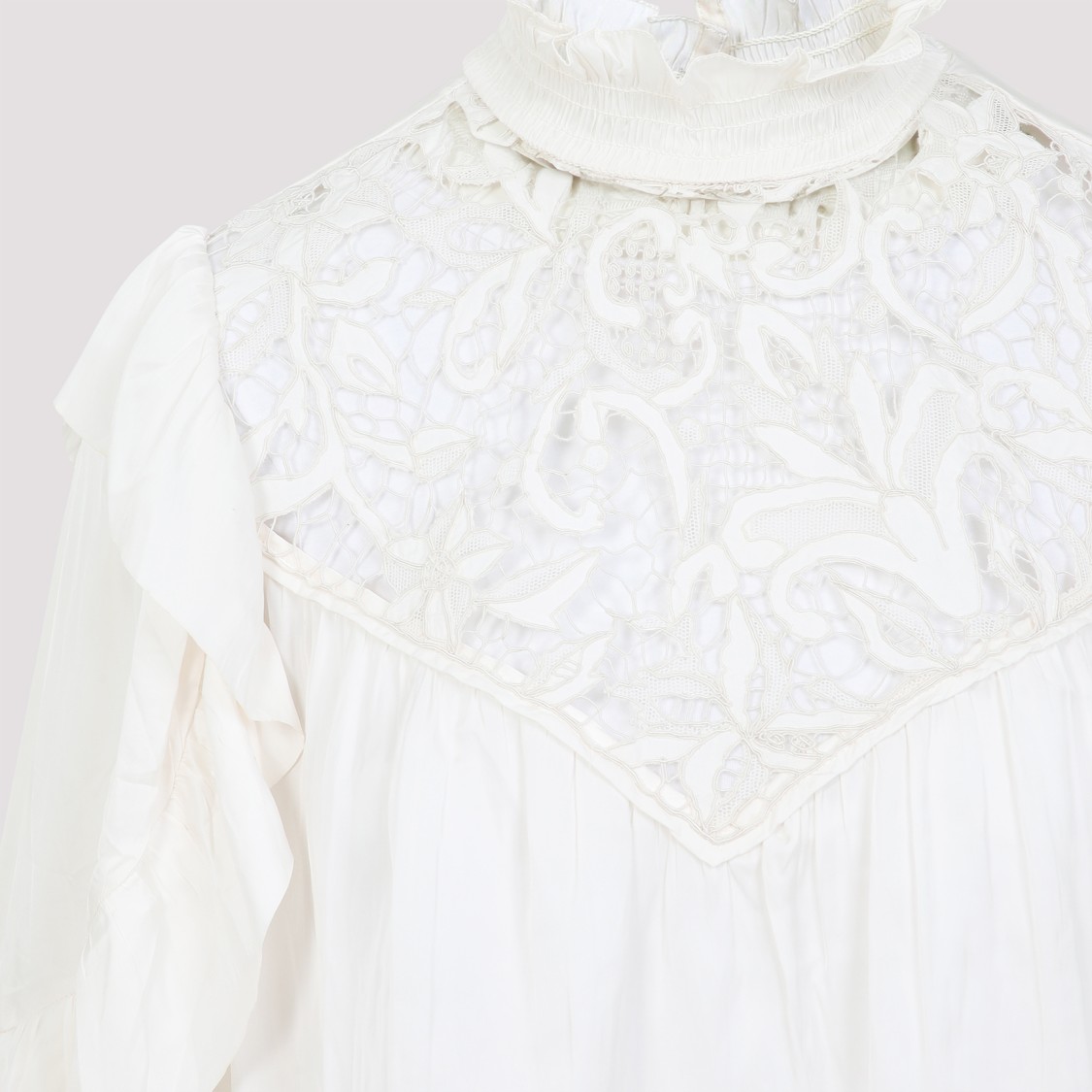 Shop Isabel Marant Seila White Polyester Blouse