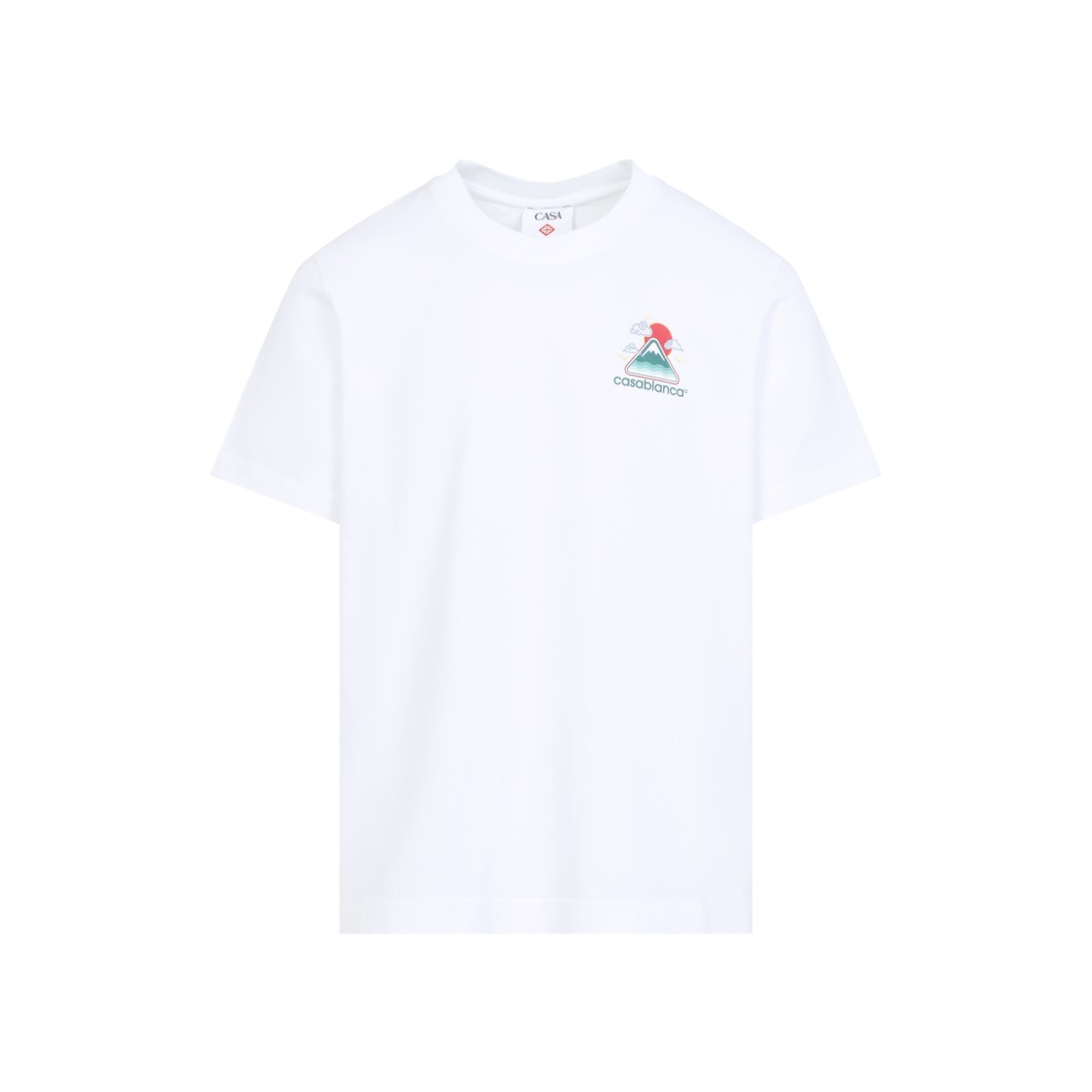 Casablanca Mountains Waves Print T-shirt In White