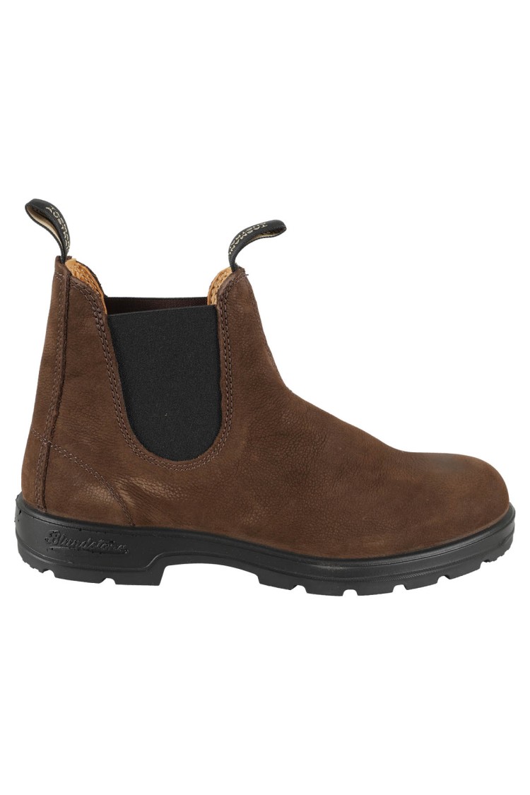 Blundstone Water-repellent Suede Ankle Boot In Dark Olive In Brown