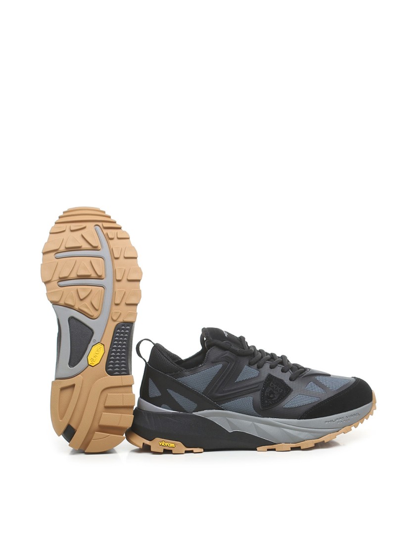 Philippe Model Rockx Low Mondial Tech Sneakers In Black