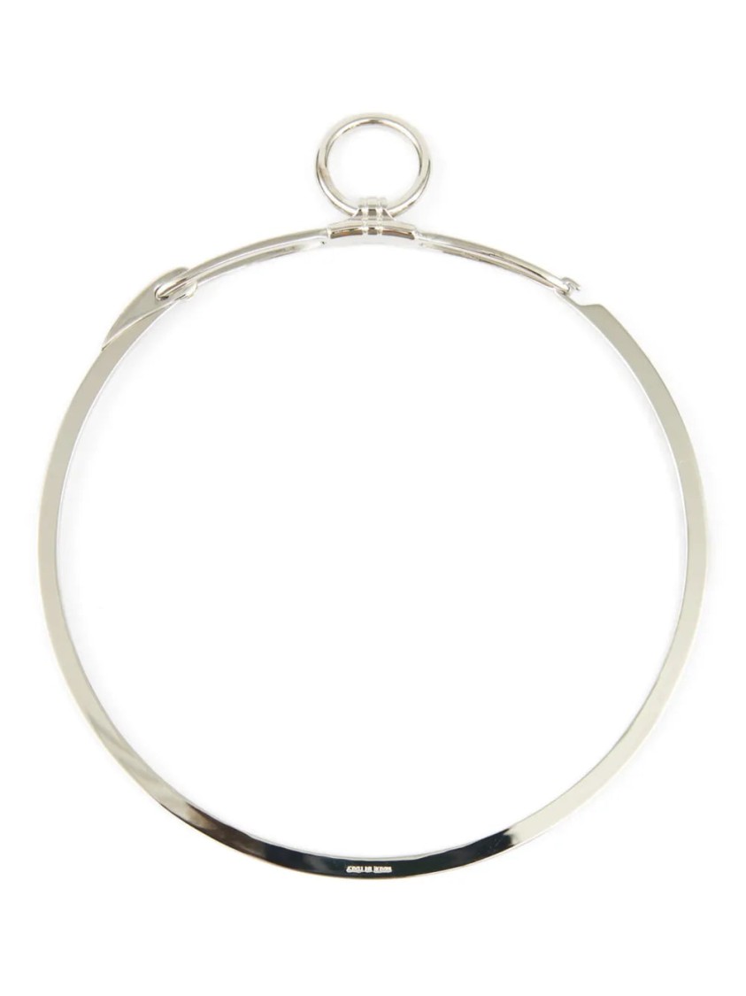 Mm6 Maison Margiela Mm6 By Maison Margiela Minimalist Silver-tone Choker Necklace
