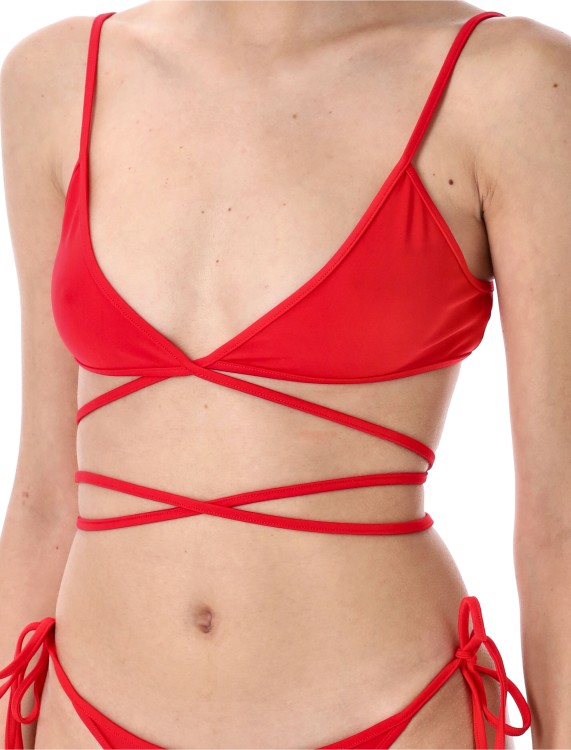 ビキニ The Attico Red Adjustable Laces Bikini The Attico Red Adjustable Laces Bikini in Red | THE LIST