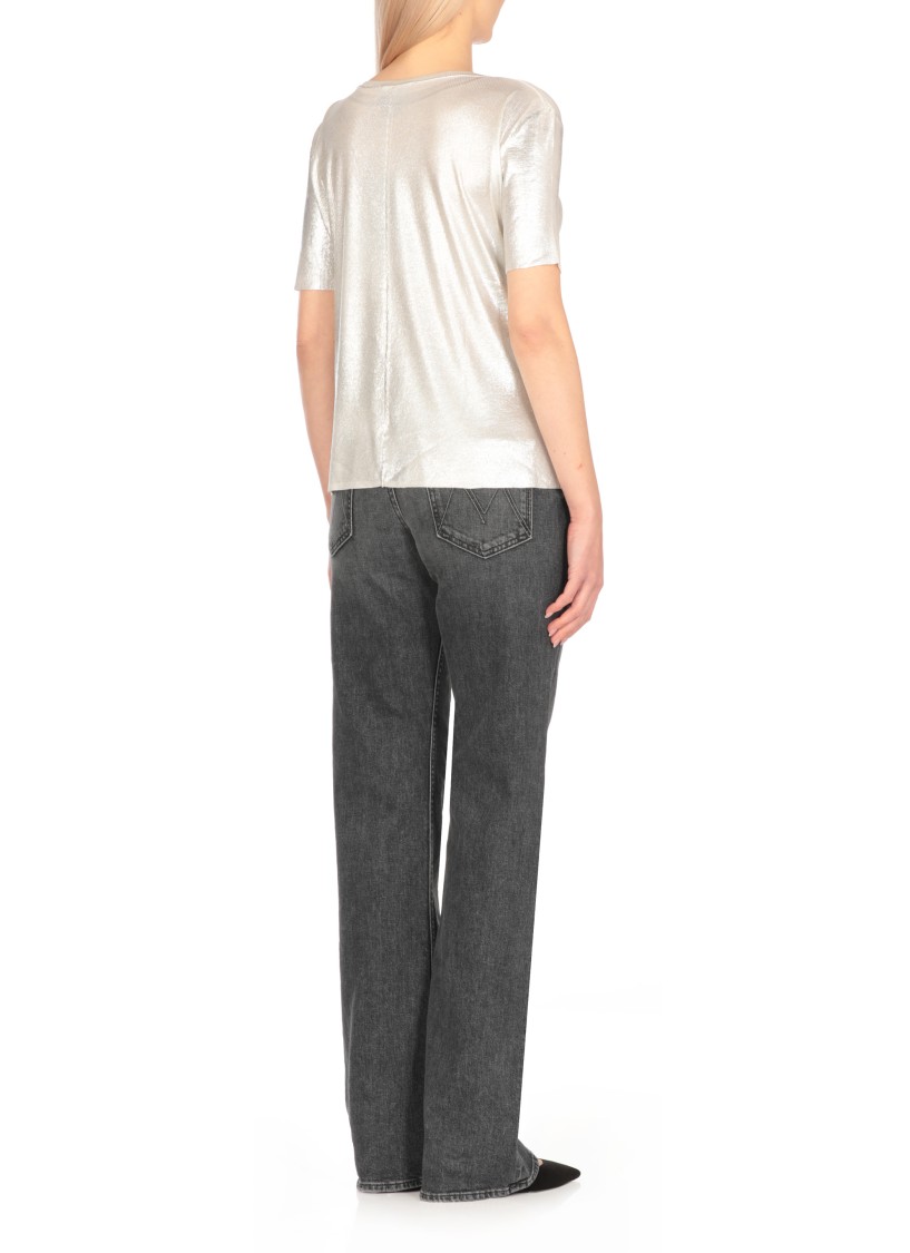 Shop Avant Toi Silver Sweater With Lurex Details In White