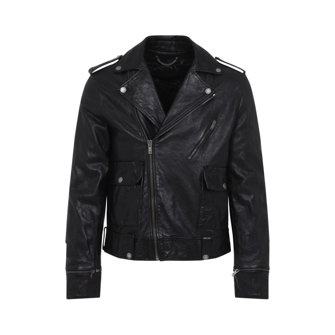 レザージャケット・コート Golden Goose Golden Goose Jackets Black GOLDEN GOOSE（ゴールデングース）の「GOLDEN GOOSE biker