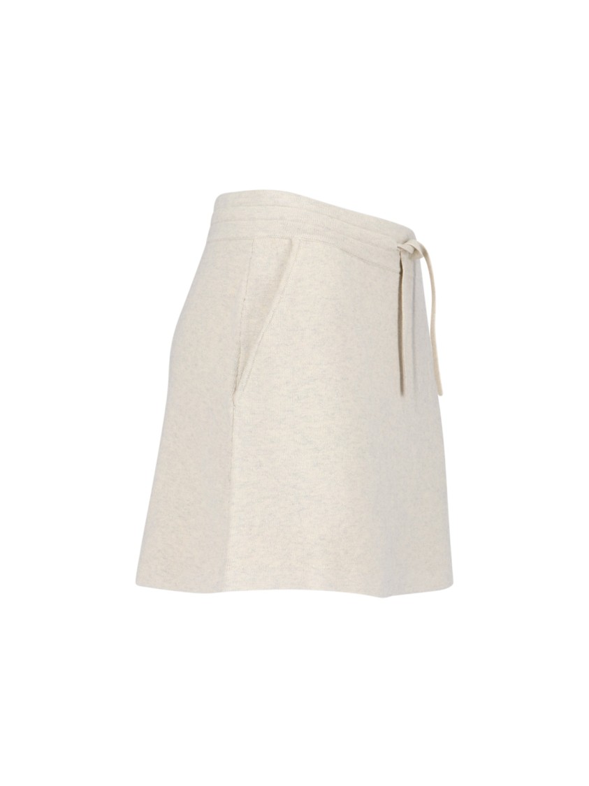 Isabel Marant Étoile Cotton Blend Skirt With Embroidered Logo