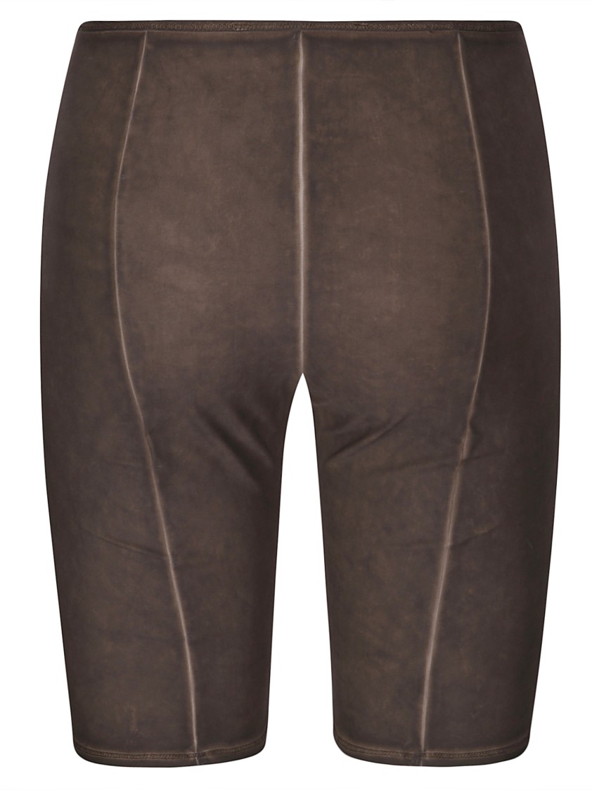 Shop Knwls Low Waisted Over Dyed Jersey Shorts. In Grey