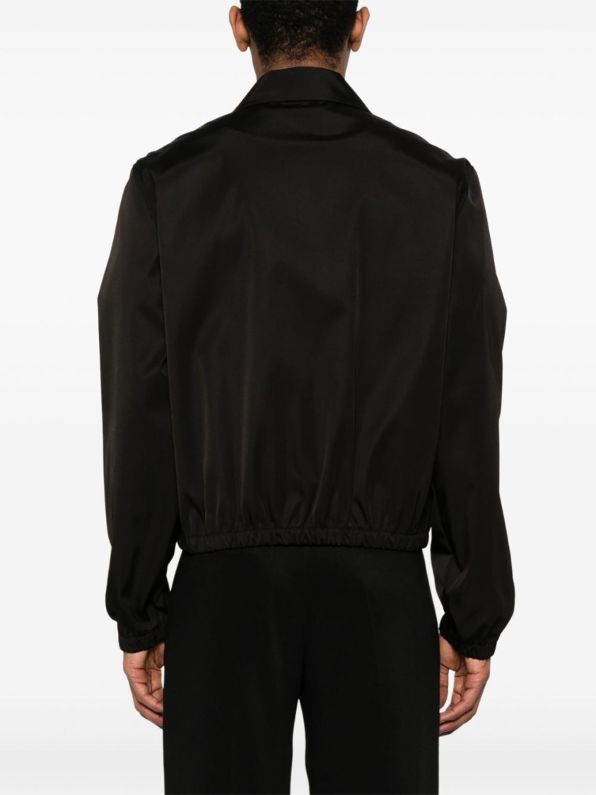 Ami Alexandre Mattiussi Ami Sleek Black Jacket With Versatile Two-way Zip In Black
