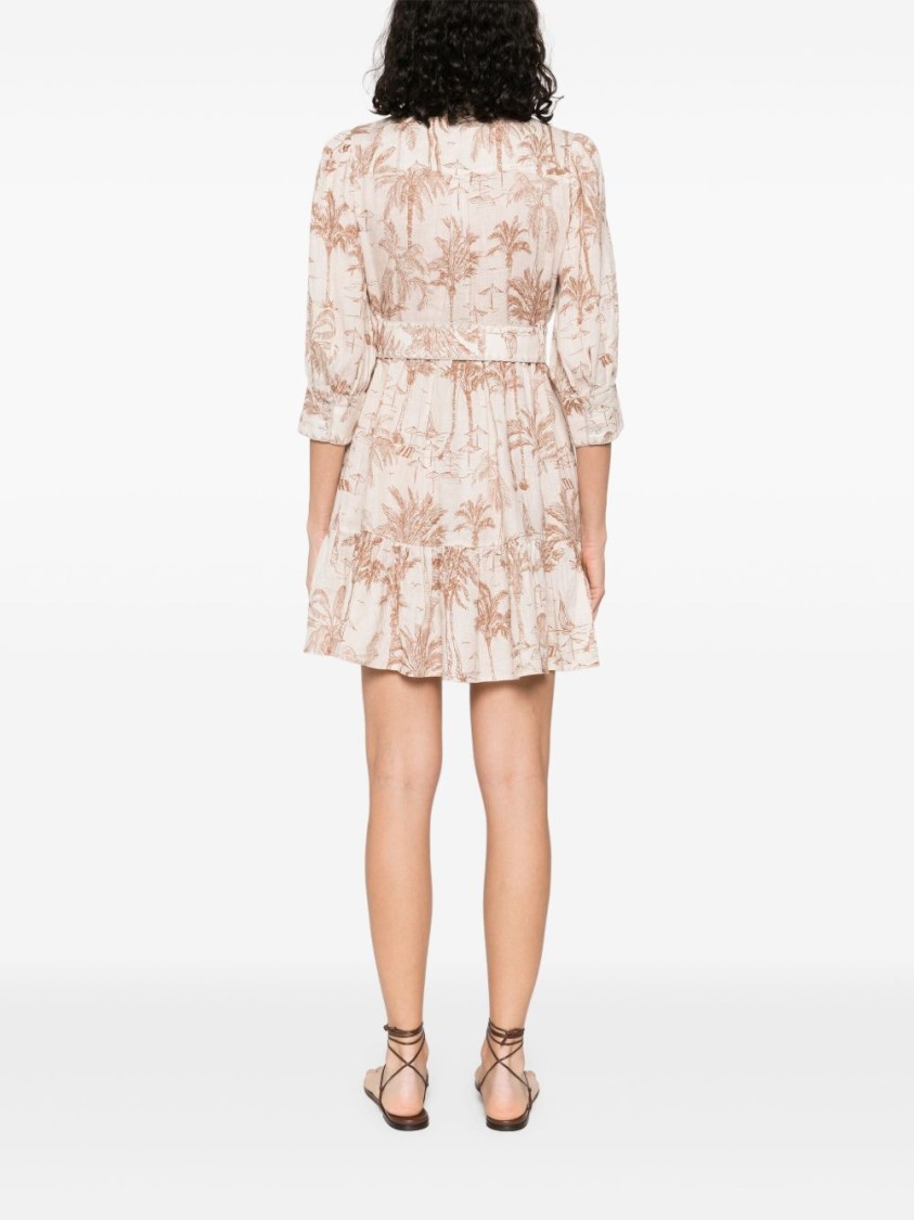 Mc2 Saint Barth Beige Daisi Mini Dress