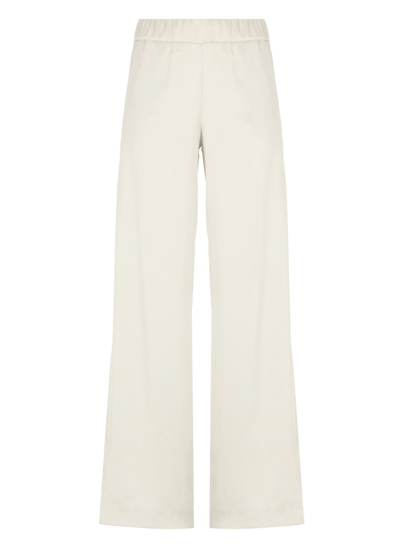 Shop D Exterior D. Exterior Beige Satin Pants In Neutrals