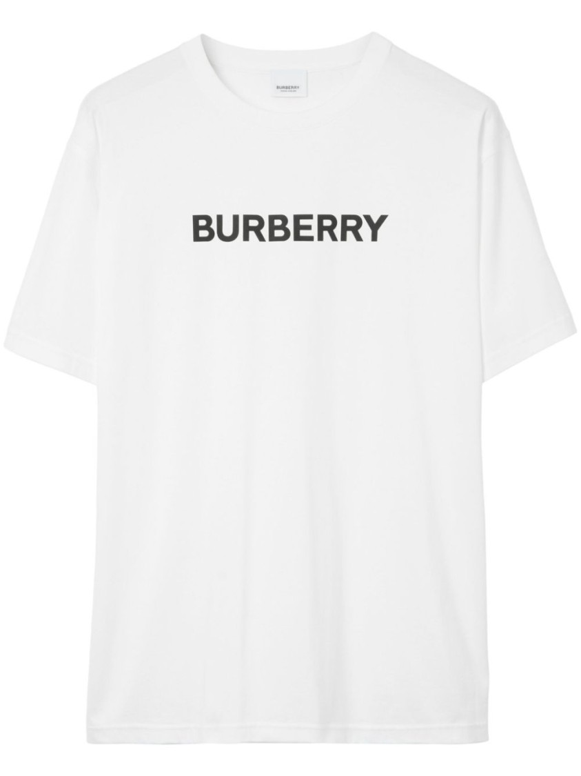 Burberry Oversized T-shirt That Sports The House Logo On The Front In White