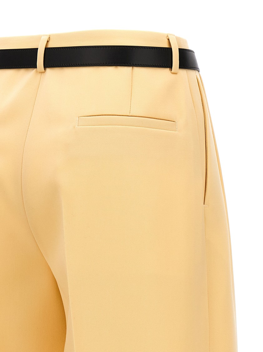 Jil Sander Wool Pants Pences In Brown