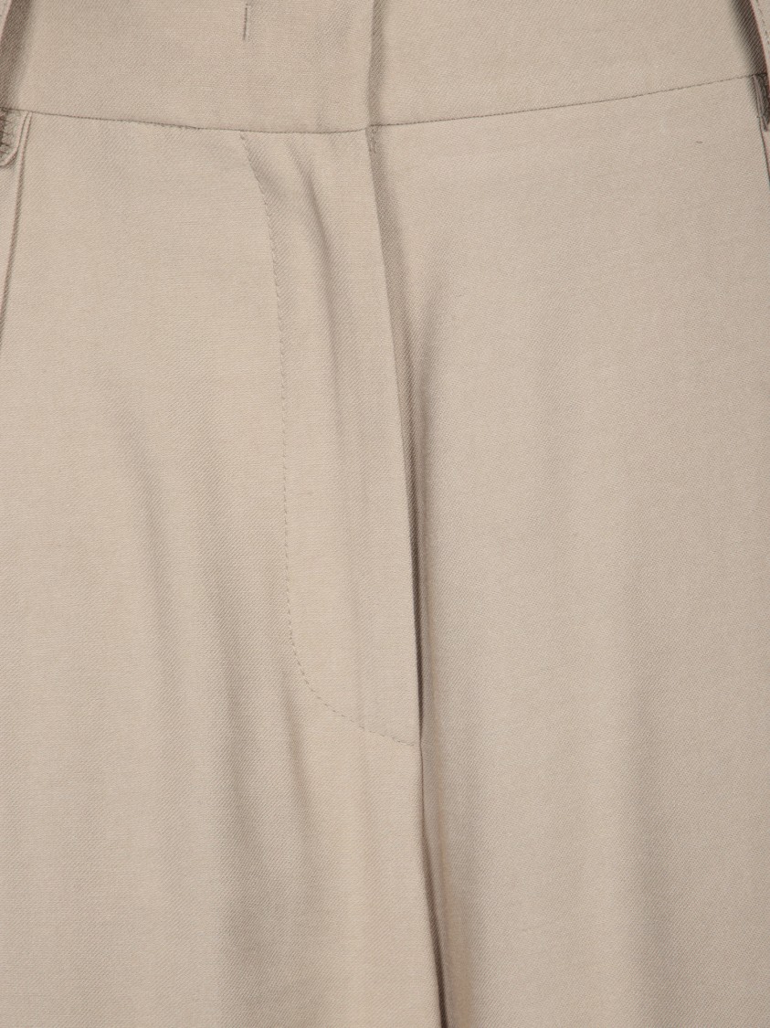 BLANCA VITA BLANCA VITA MASTIC VISCOSE TWILL TROUSERS