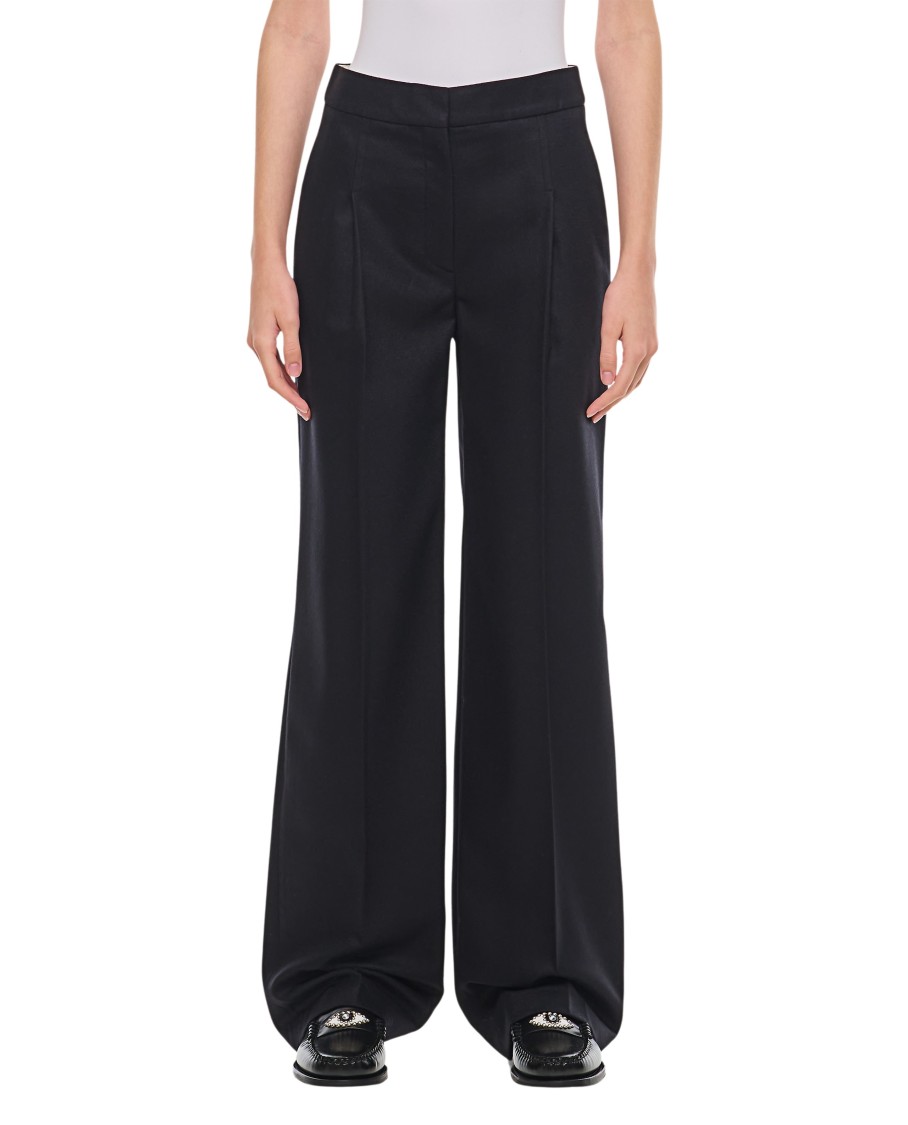 Loulou Studio Black Juno Wool Pants