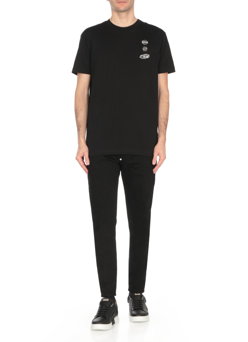 Shop Philipp Plein Phantom Kicks Sneakers In Black