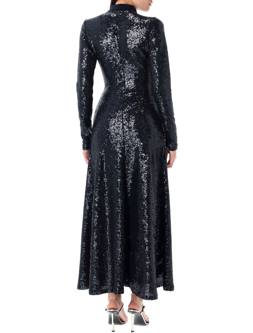 Polo Ralph Lauren Ankle-length Sequin Dress With Fitted Waist