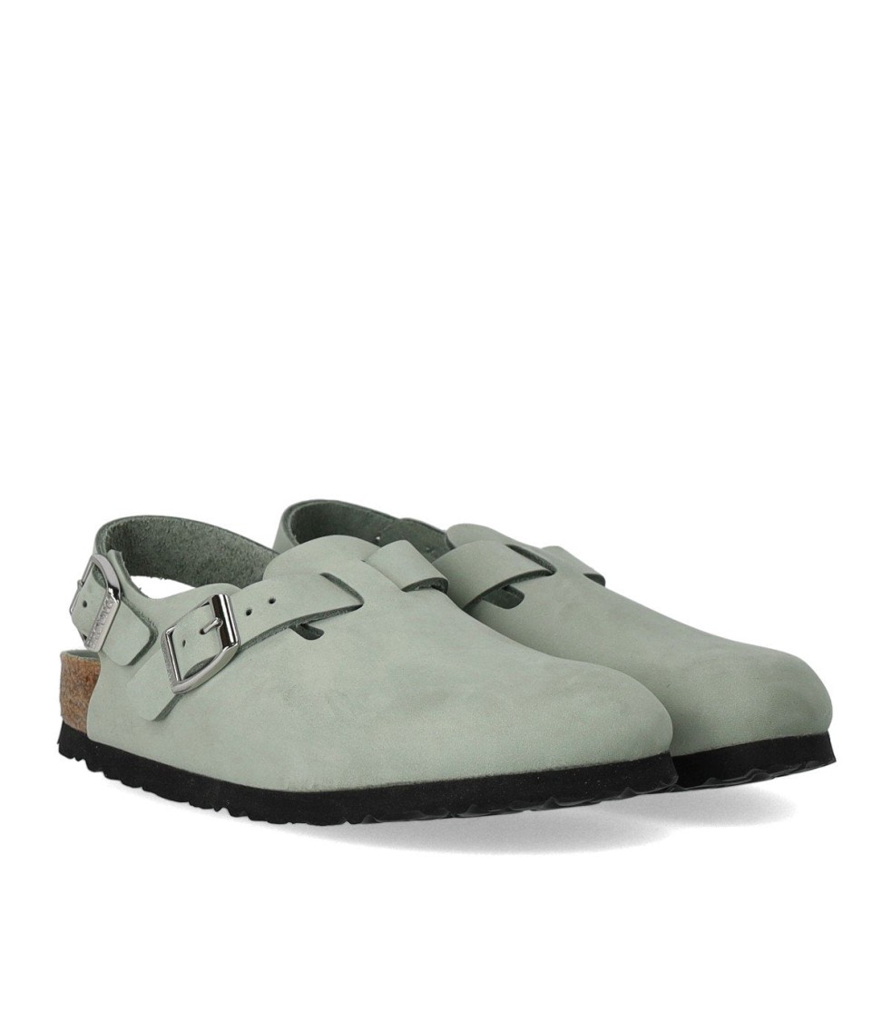 Birkenstock Tokio Pure Sage Clog In Gray