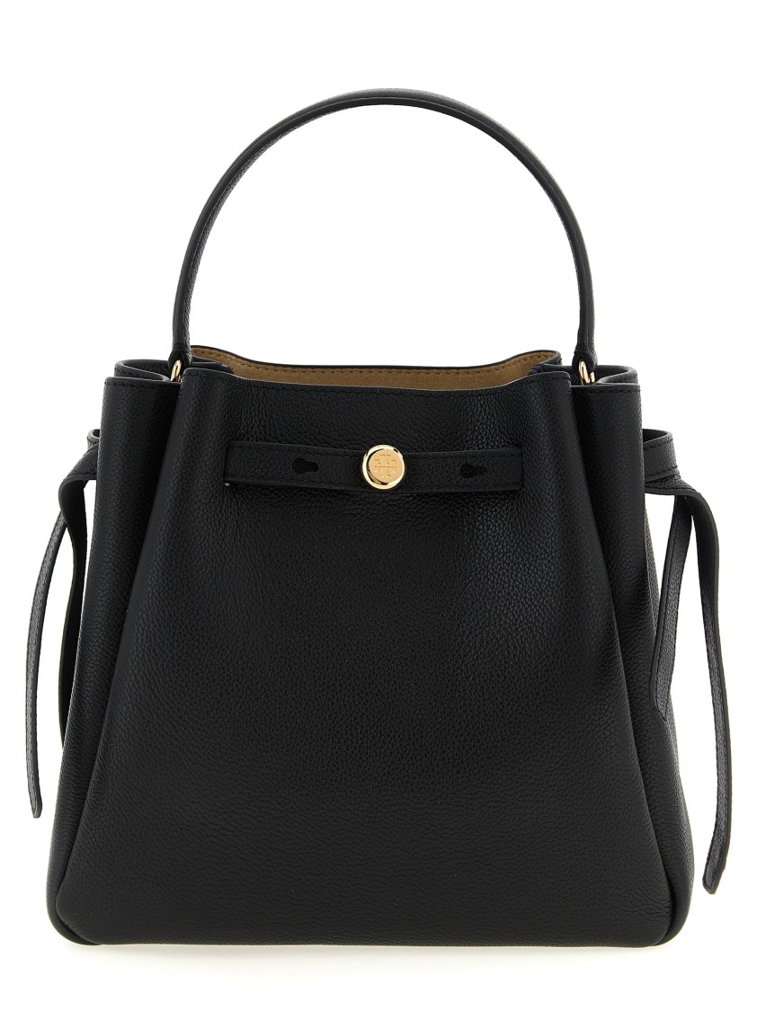 Tory Burch Small Romy Leather Bucket Bag
