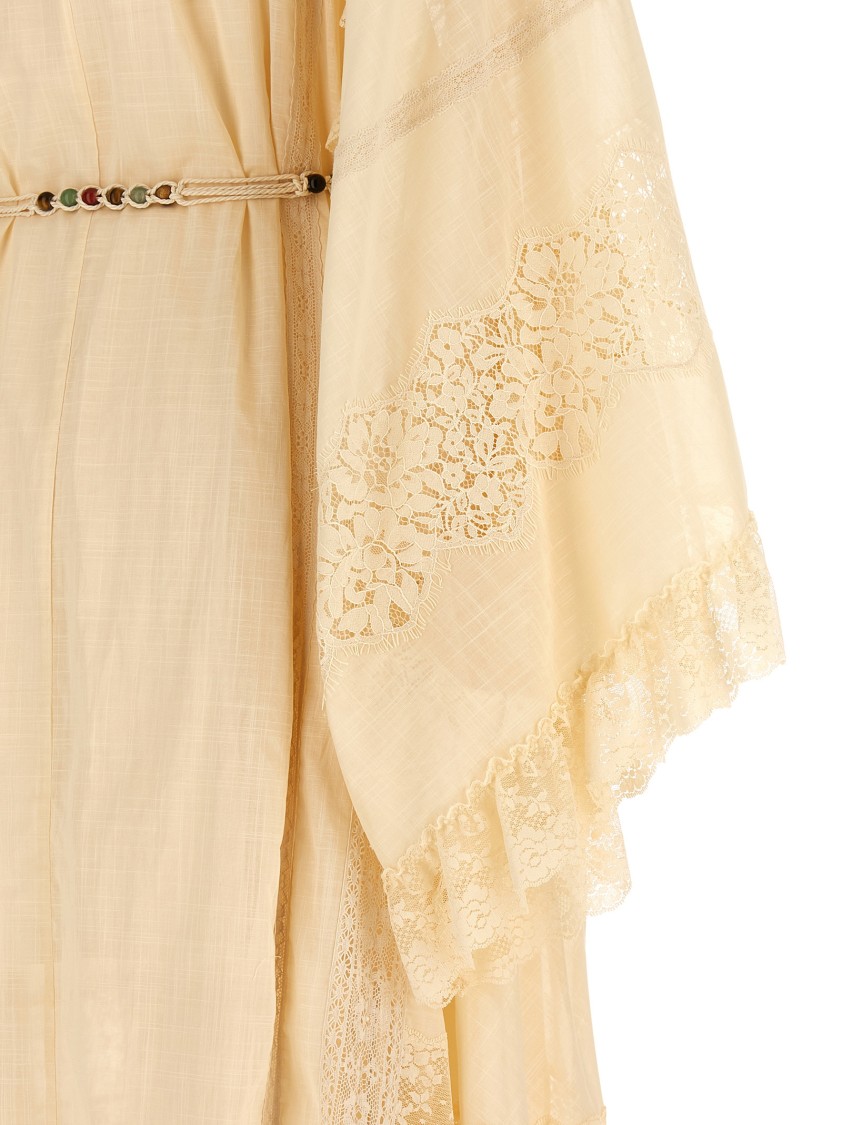 Zimmermann Rihannon Lace Dresses White In Yellow