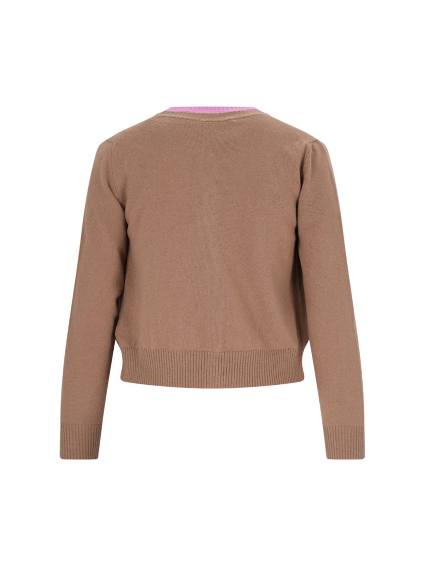 Canessa Cashmere Twinset" Brown Cardigan