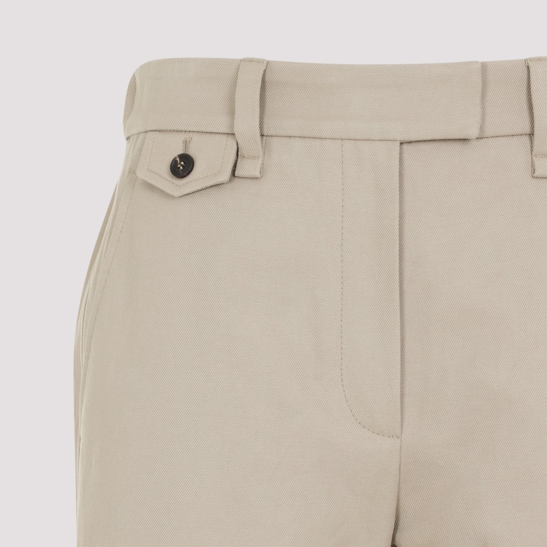 Brunello Cucinelli Twill Trousers In Neutrals