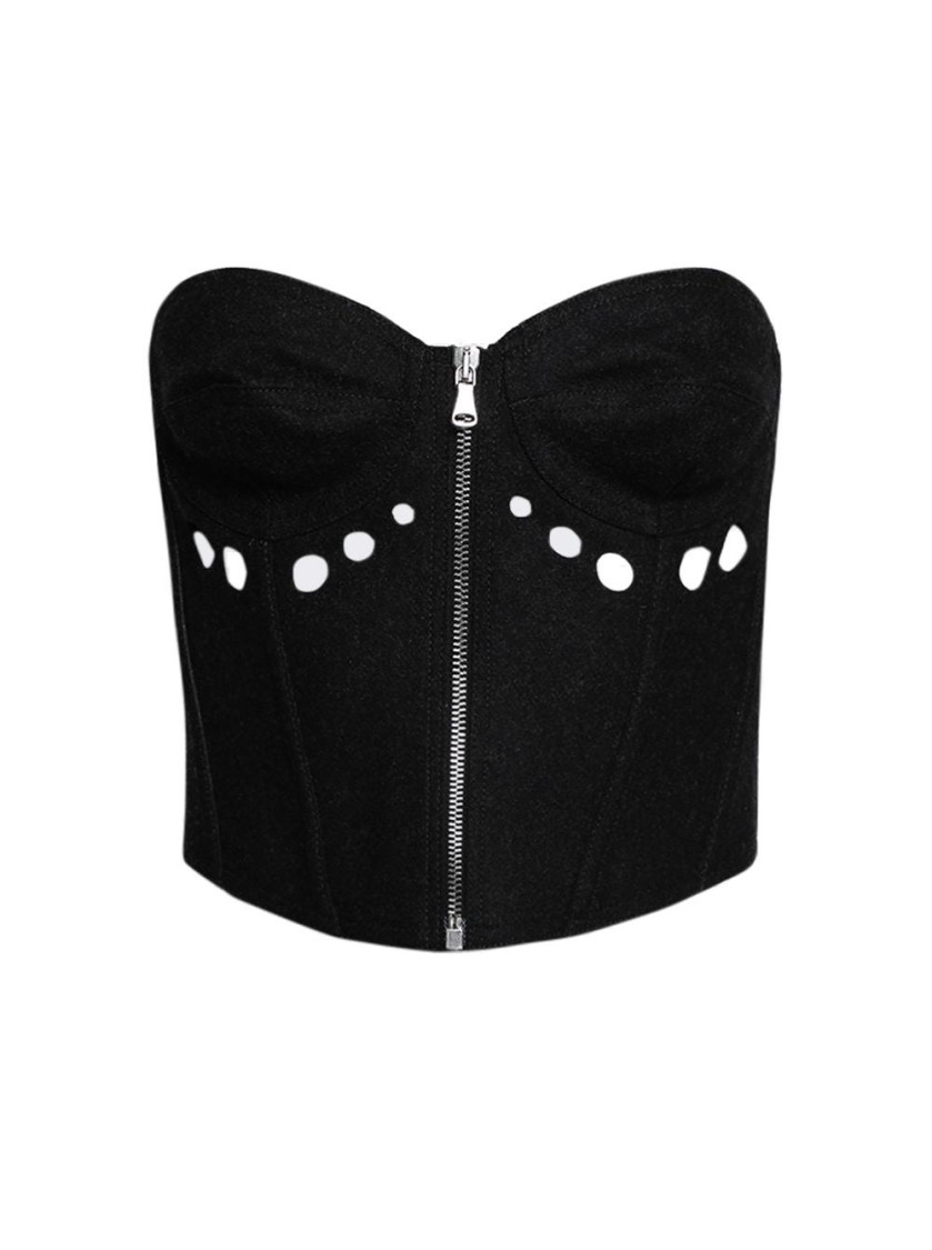 Jean Paul Gaultier Cyber Bustier With Zip Center
