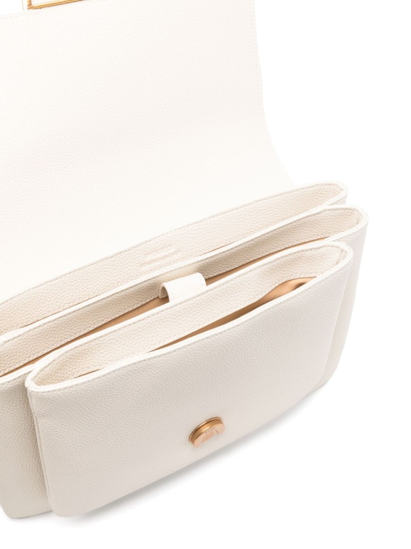 Pinko Love One Soft Shoulder Bag In White