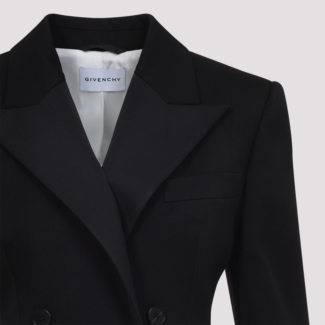 Givenchy Black Wool Jacket In Multi