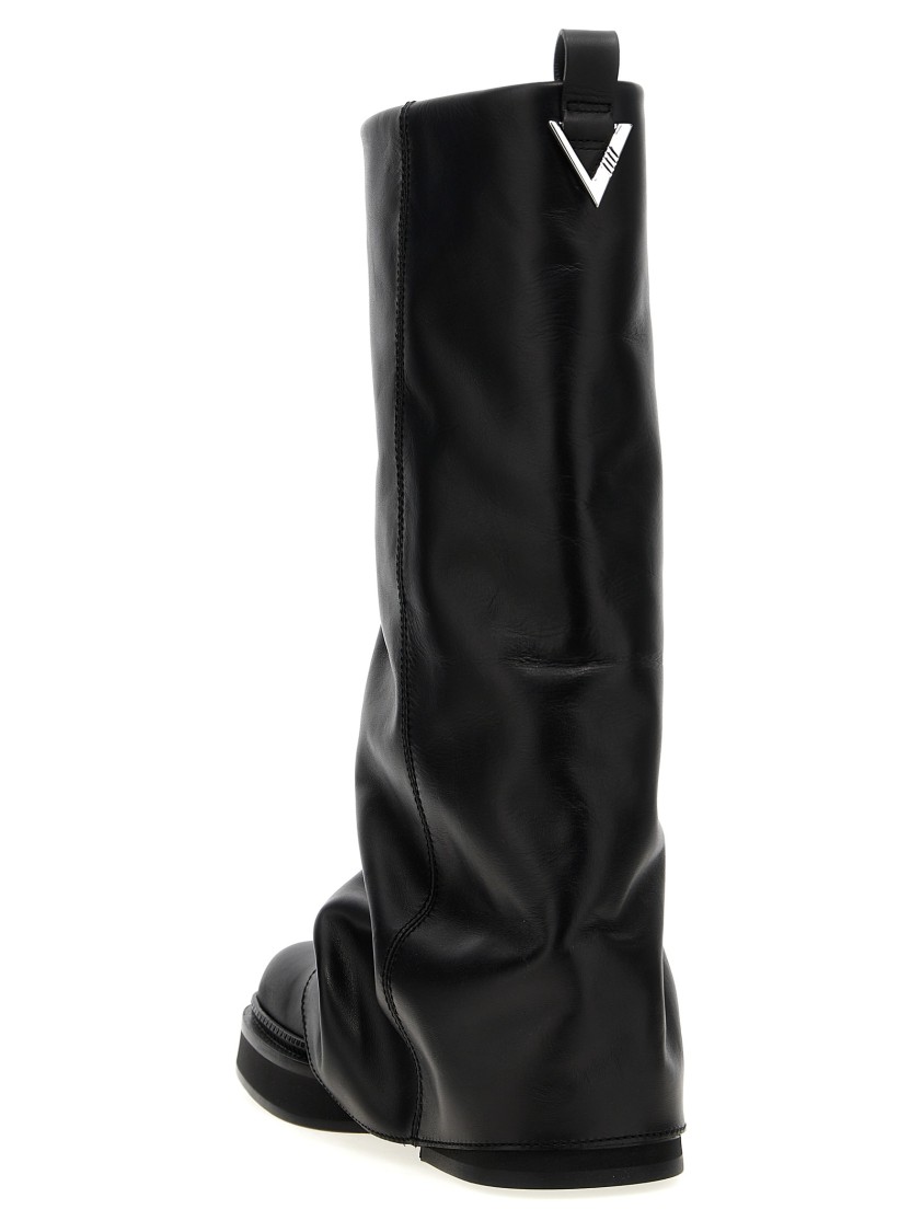 Attico The  'robin Combat' Boots In Black