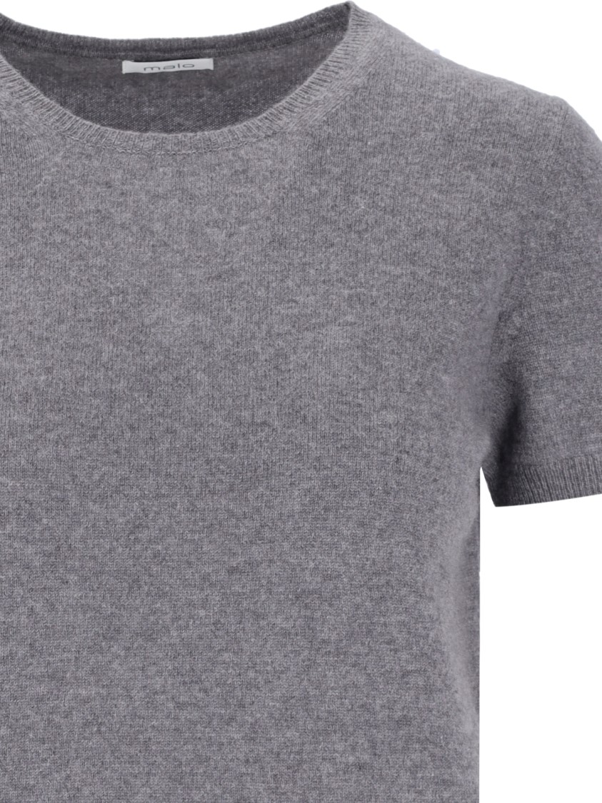 MALO MALO CASHMERE SWEATER WITH CLASSIC CREW NECKLINE