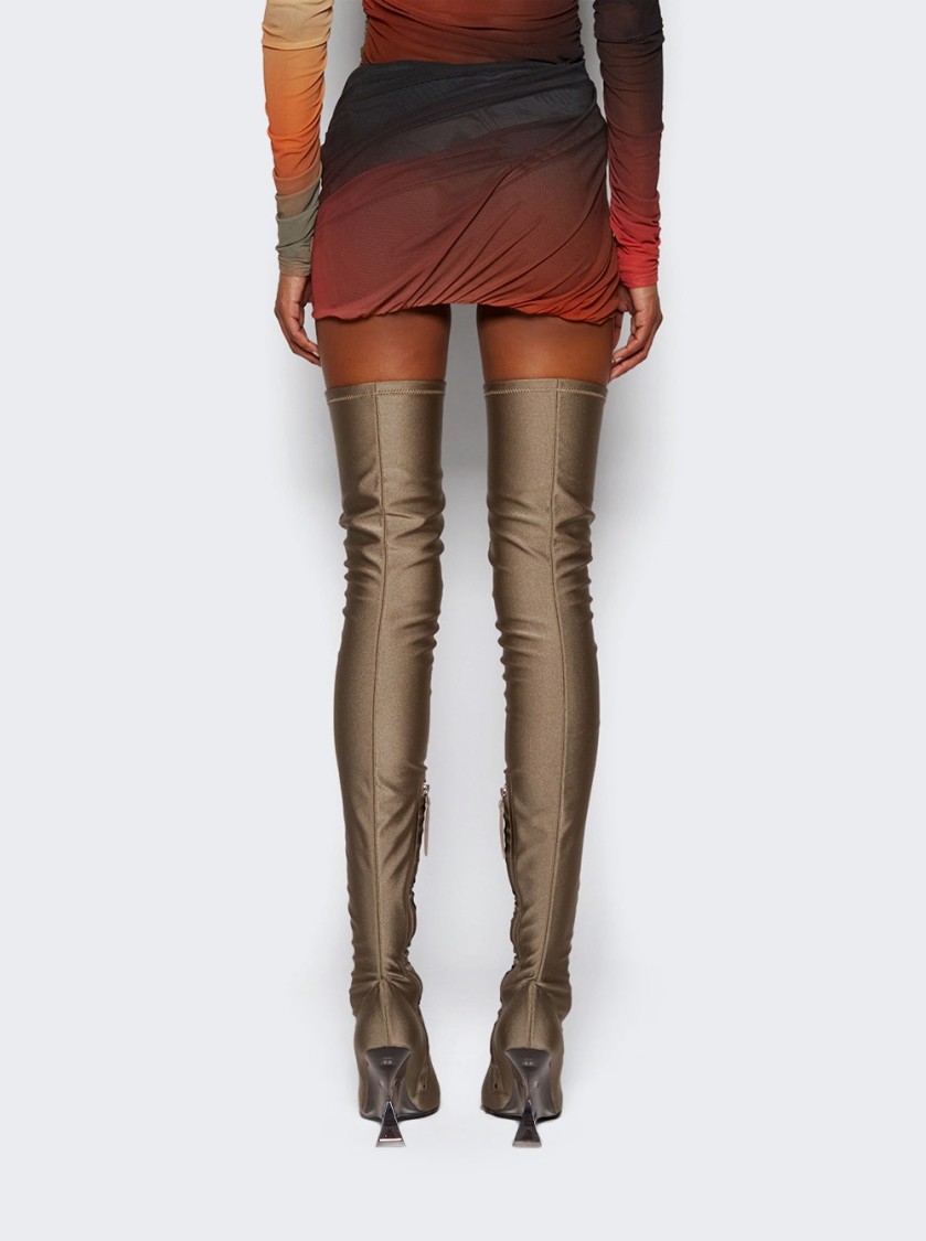 Attico The Ombre Mini Skirt With Ruched Detailing