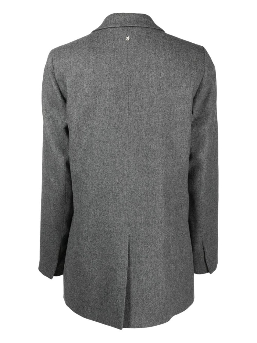 Lorena Antoniazzi Tailored Grey Blazer With Single Button Closure In Gray
