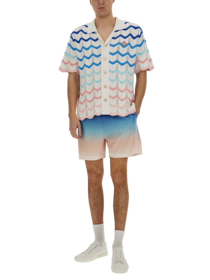 Casablanca Wave Shirt In Multicolor