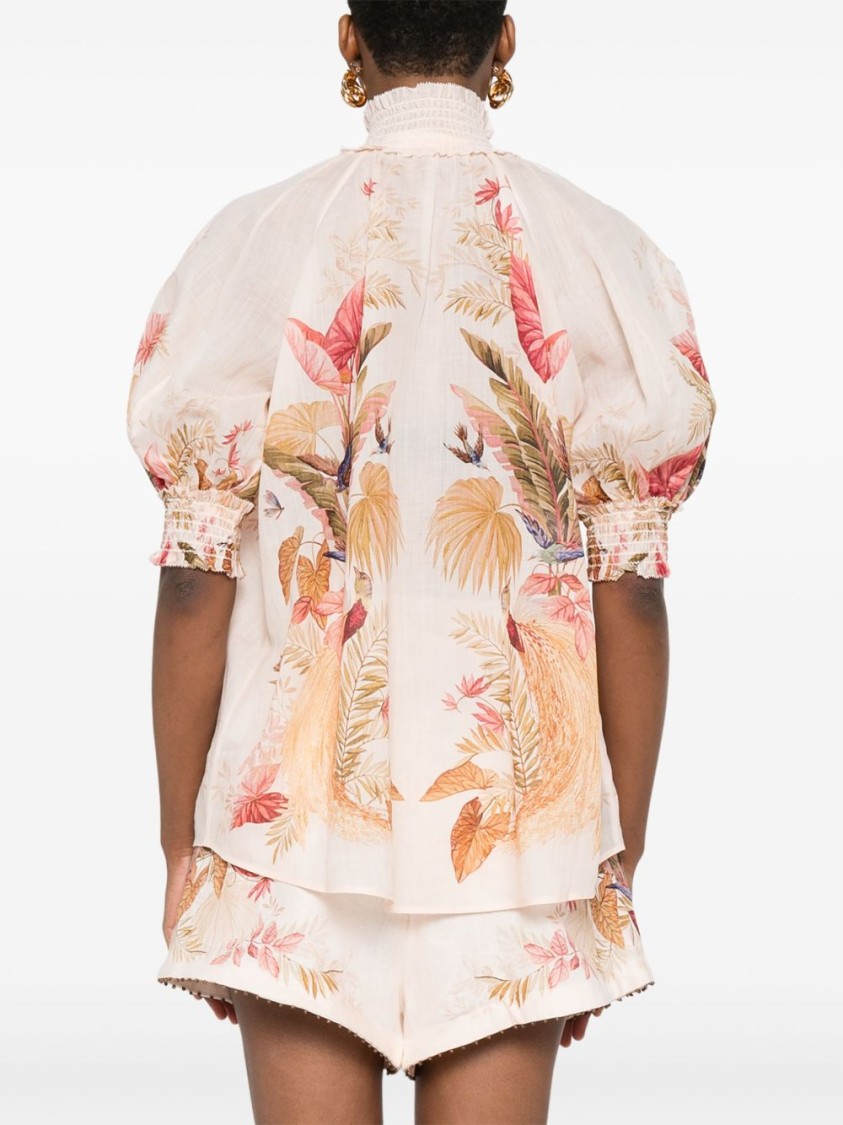 Zimmermann Ascension Billow Blouse In Multi