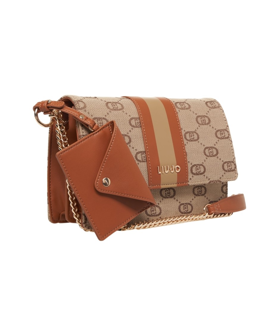 Liu •jo Liu Jo Jacquard Shoulder Bag With Logo Detailing